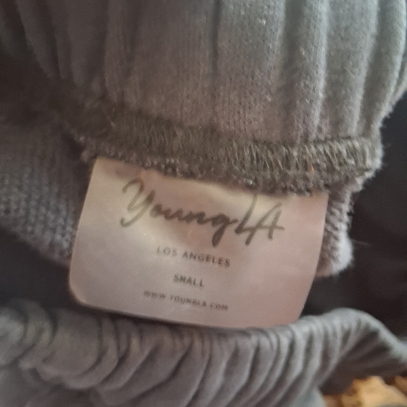 YoungLA navy sweatpants with gold accents Size S #sweatpants #loungewear - Picture 4 of 11